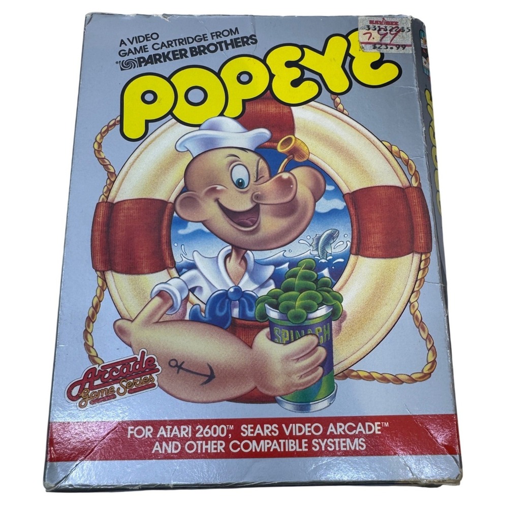Popeye Atari 2600 Video Game Parker Brothers 1983 Arcade Series CIB